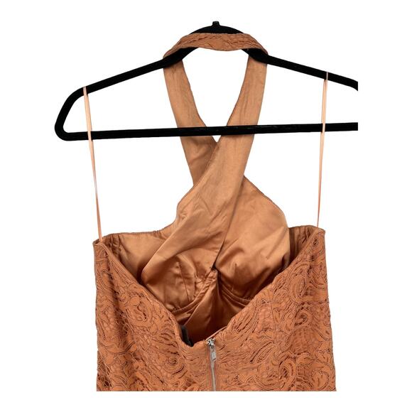 Bardot dress brown Riveria Corset size 8 L - Picture 8 of 13